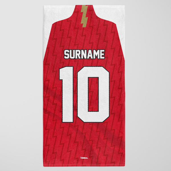 Arsenal FC Personalised Football Shirt Beach Towel