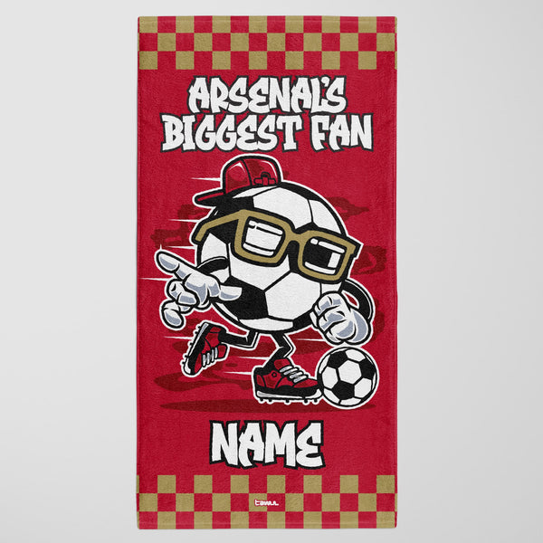 Arsenal Kids Personalised Beach Towel