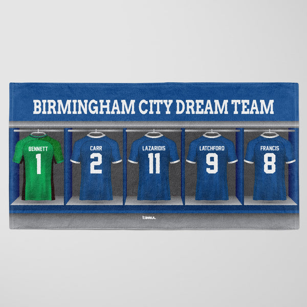 Birmingham City Personalised Dream Team Beach Towel