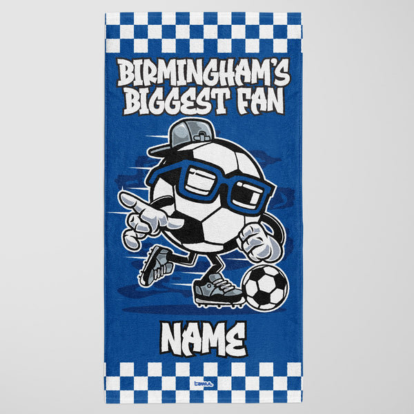 Birmingham City Kids Personalised Beach Towel