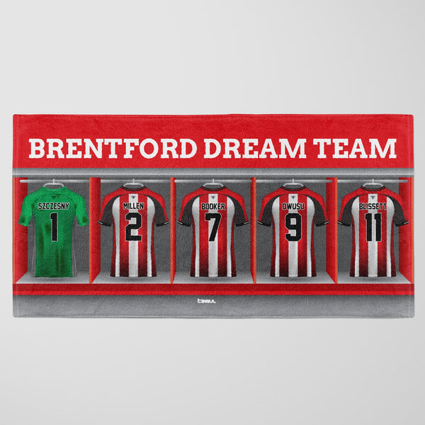 Brentford Personalised Dream Team Beach Towel