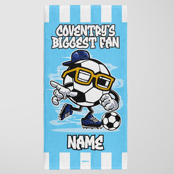 Coventry City Kids Personalised Beach Towel