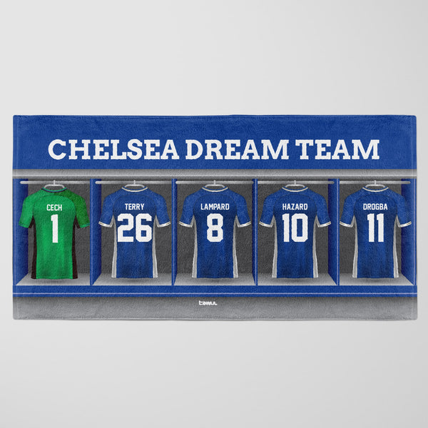 Chelsea Personalised Dream Team Beach Towel