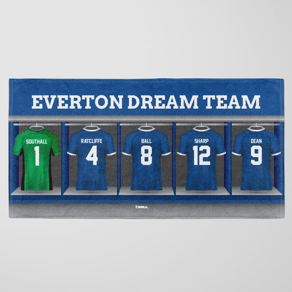 Everton Personalised Dream Team Beach Towel