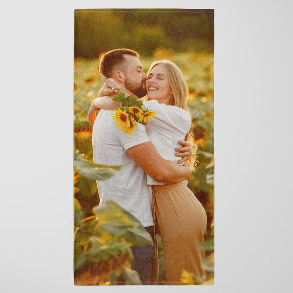 Single Photo Upload Beach Towel