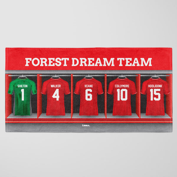 Nottingham Forest Personalised Dream Team Beach Towel