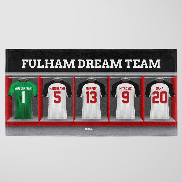 Fulham Personalised Dream Team Beach Towel