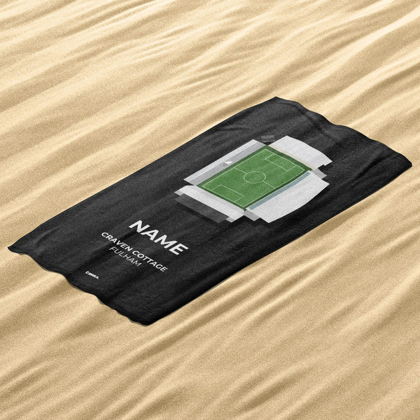 Fulham Stadium Personalised Football Beach Towel