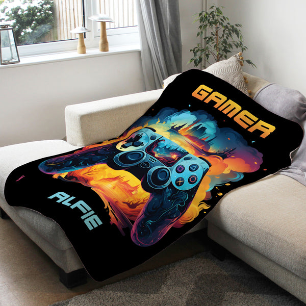 Gamer Personalised Blanket