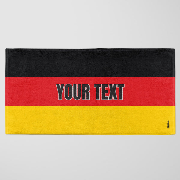 Germany Flag Personalised Beach Towel