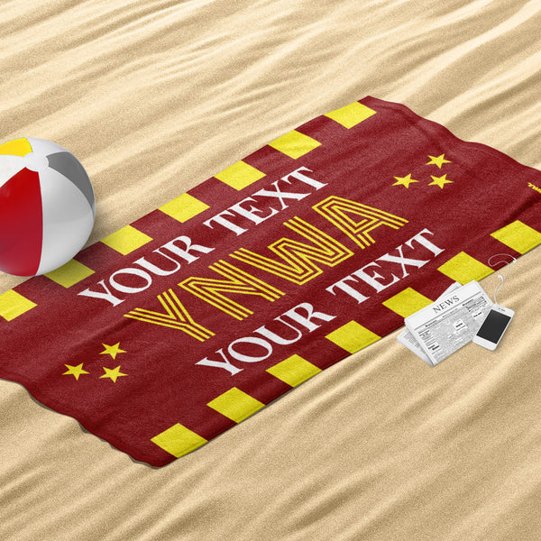 Liverpool YNWA Personalised Beach Towel