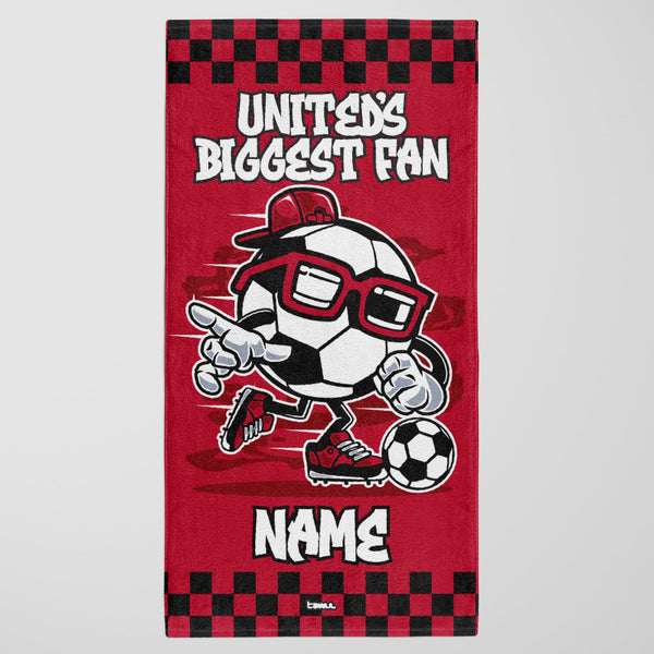 Man Utd Kids Personalised Beach Towel