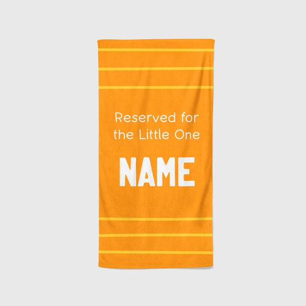 Personalised Beach Towel - Reserved for Little One