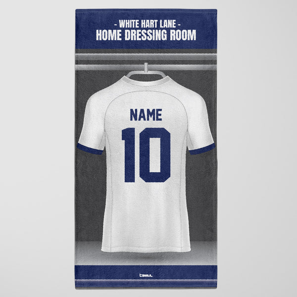 Tottenham Shirt Personalised Beach Towel