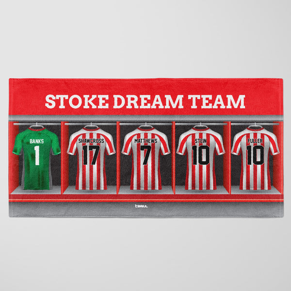 Stoke City Personalised Dream Team Beach Towel