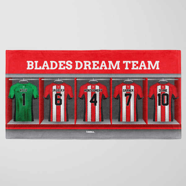 Sheffield United Personalised Dream Team Beach Towel