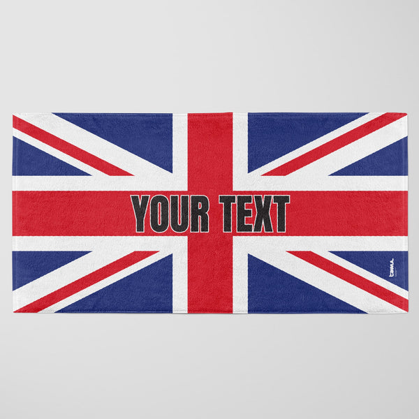 Union Jack Personalised Beach Towel