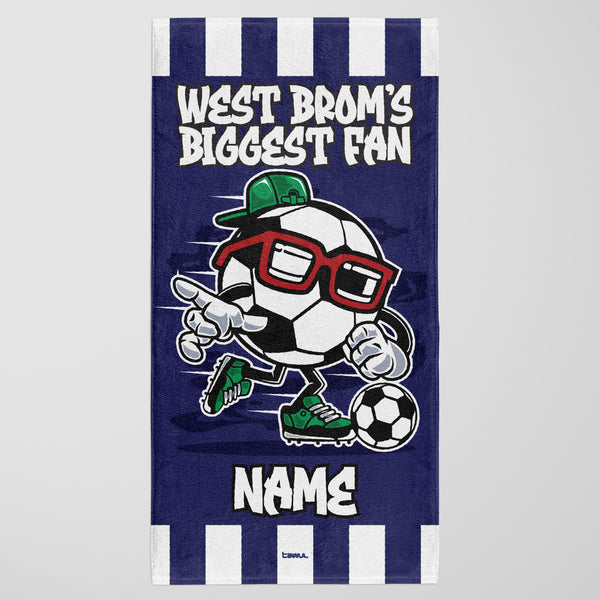 West Brom Kids Personalised Beach Towel