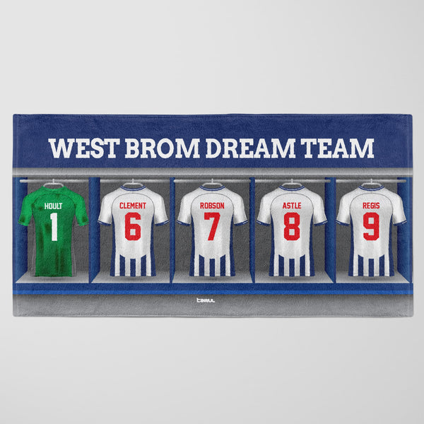 West Brom Personalised Dream Team Beach Towel