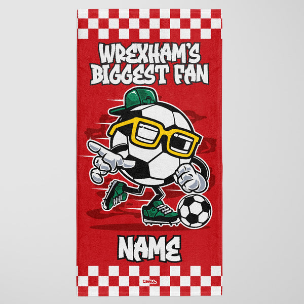 Wrexham Kids Personalised Beach Towel